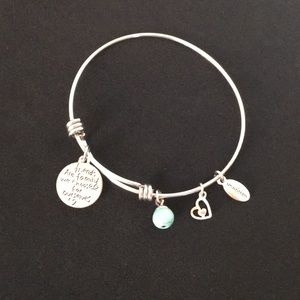 Silver Tone Friends Forever Bracelet